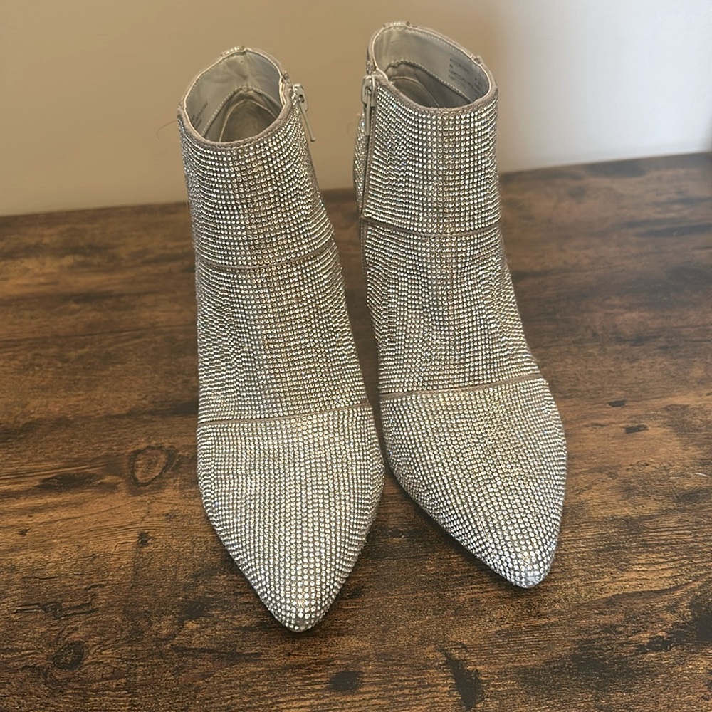 Steve Madden Rhinestone Booties - Size 9